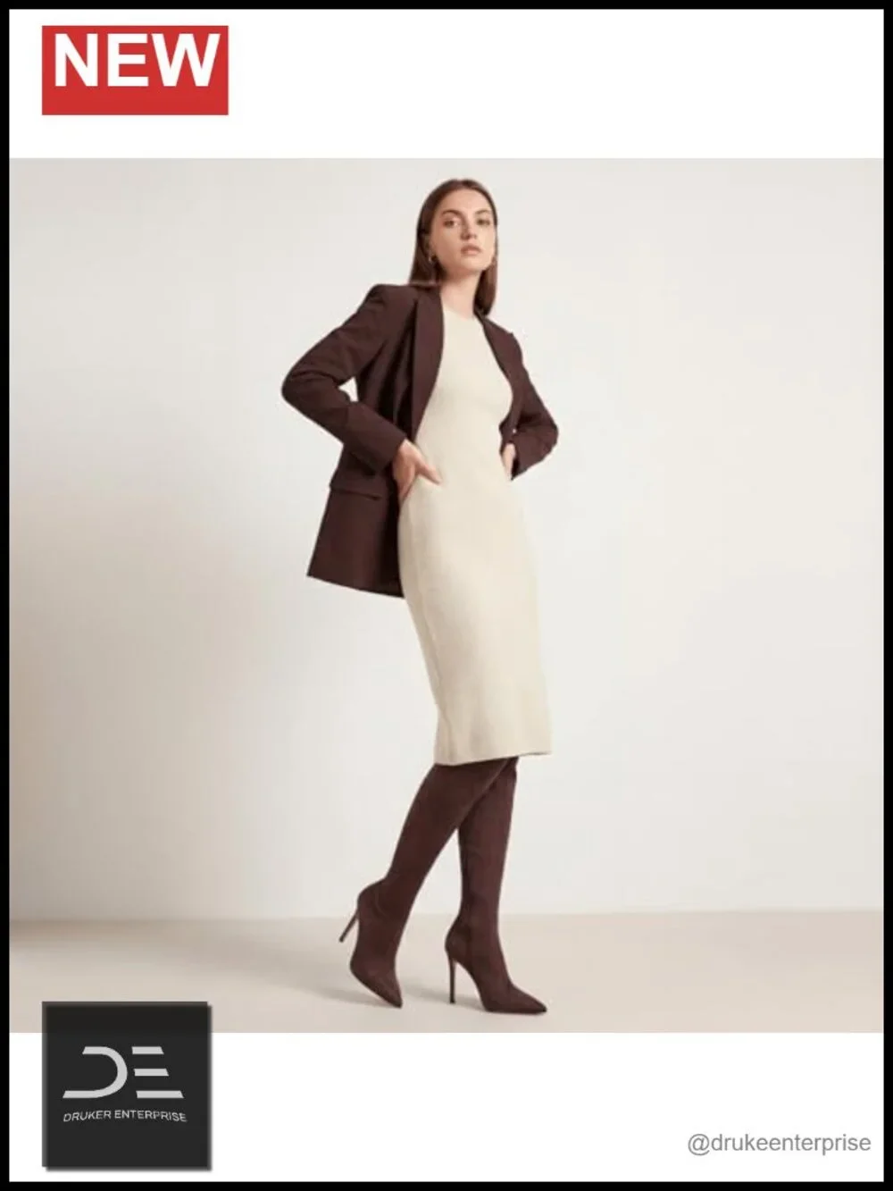 Women's Over the Knee Suede Heel Boots Pointed Toe Stretch Thigh High 4in